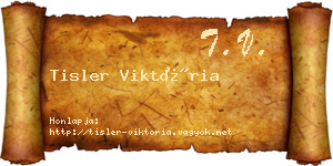 Tisler Viktória névjegykártya